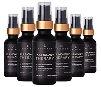Six bottles of RespiFlo Pulmonary Therapy spray